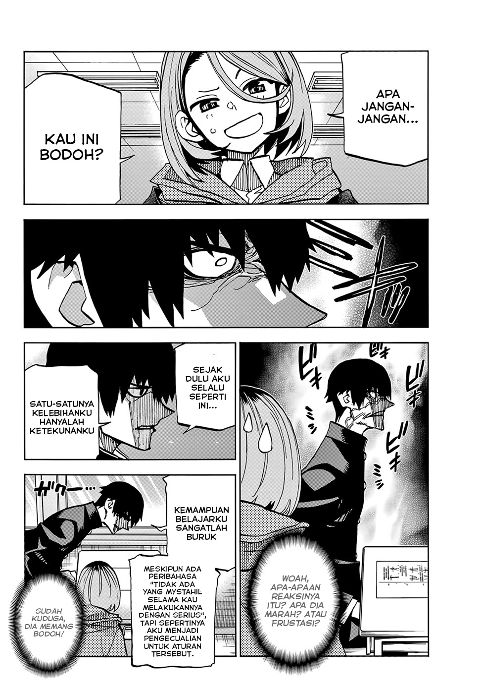 The Story Between a Dumb Prefect and a High School Girl with an Inappropriate Skirt Length Chapter 01 Gambar 14
